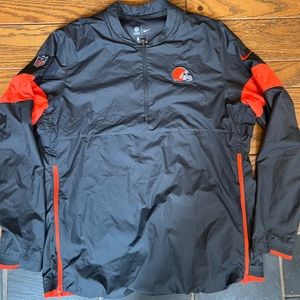 Men’s large Nike OnField Cleveland browns quarter zip pullover